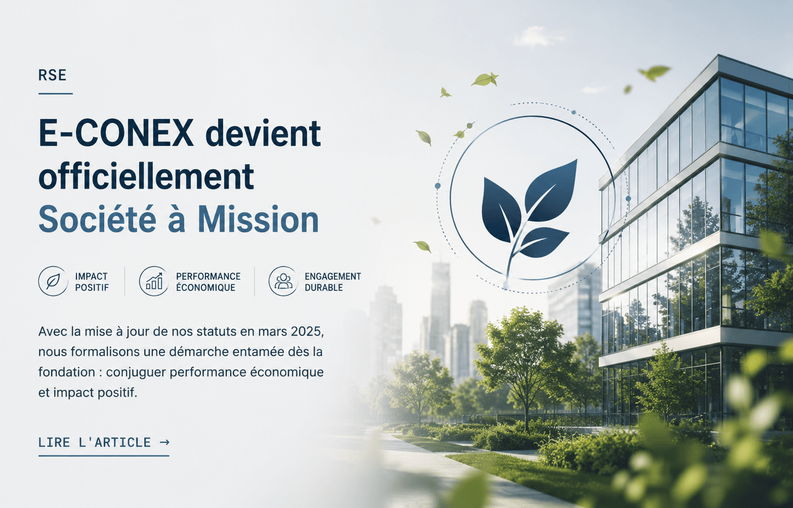 E-CONEX société à mission et engagement RSE